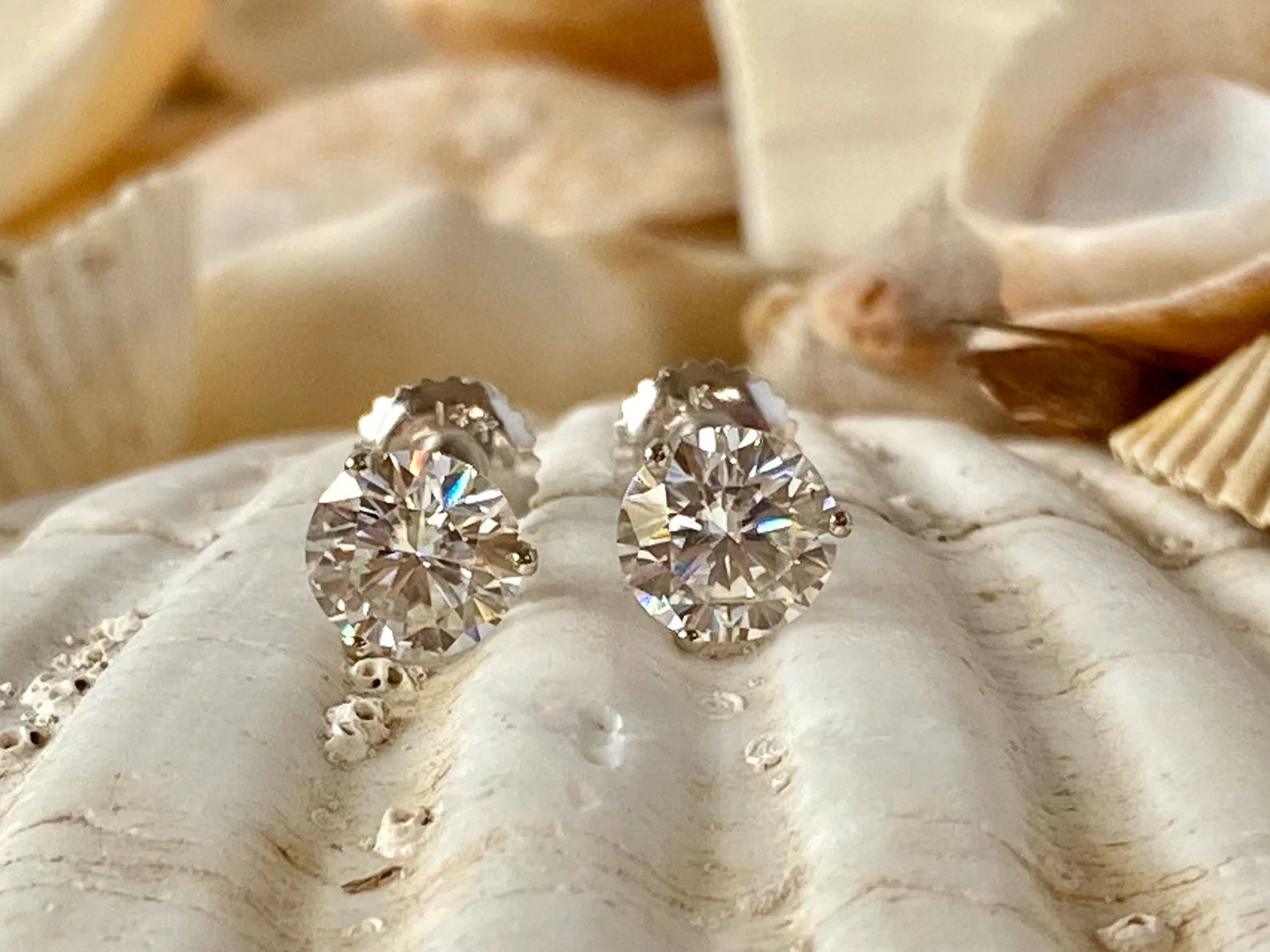 Moissanite martini stud earrings discount