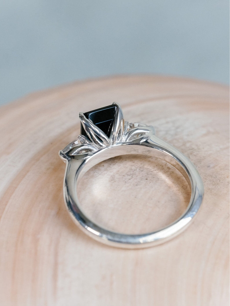 14k London Blue Topaz Three Stone Ring