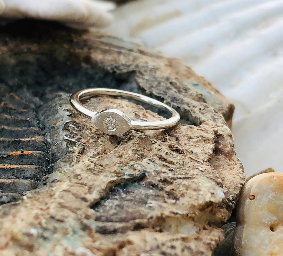 Diamond Evil Eye Ring