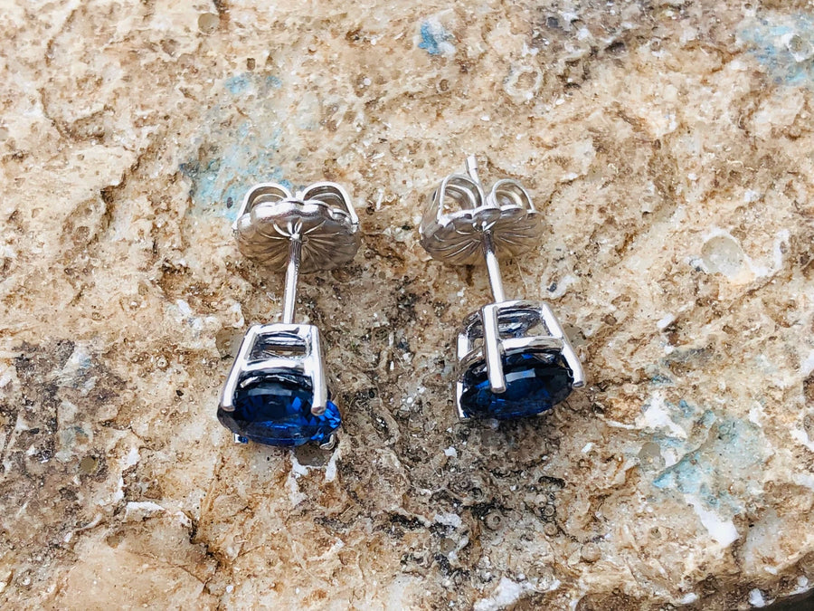 Blue Sapphire 2.00 ct. September Birthstone Stud Earrings