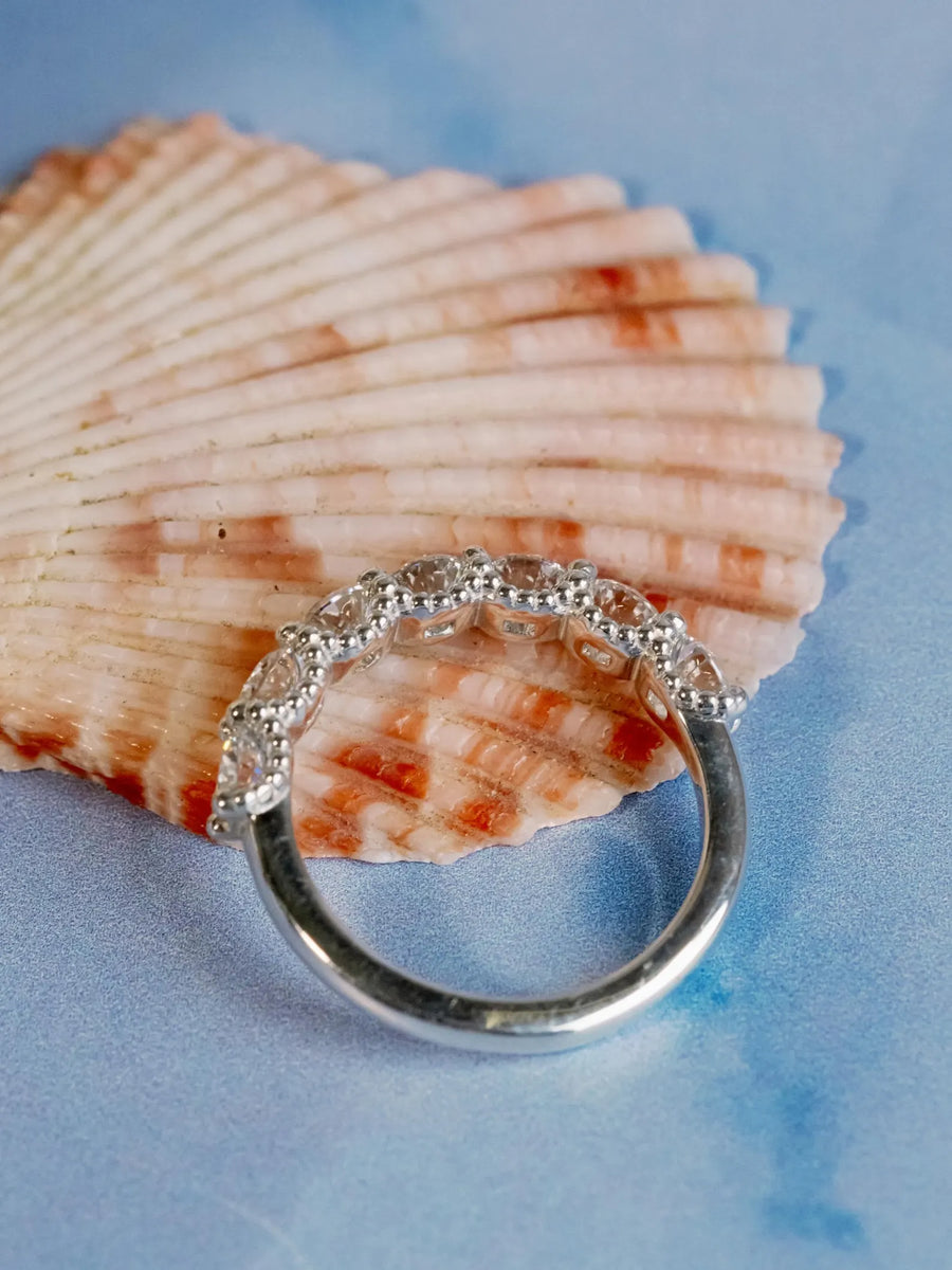 14k Lab Diamond Wedding Band Anniversary Ring