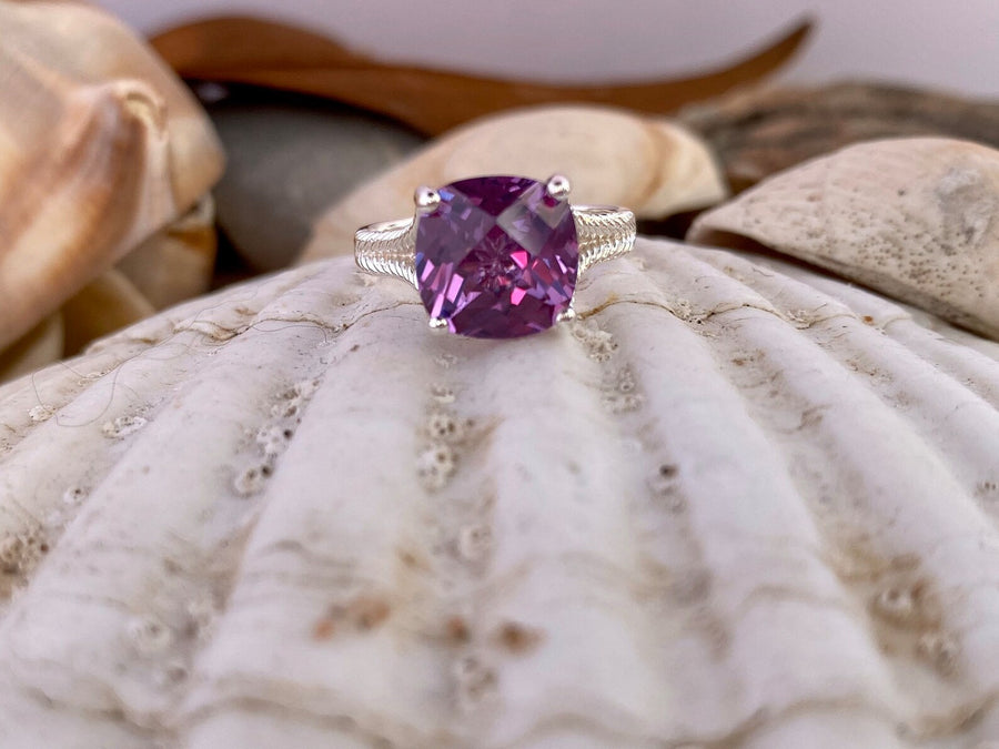 Large 4.00ct. Alexandrite Solitaire Ring