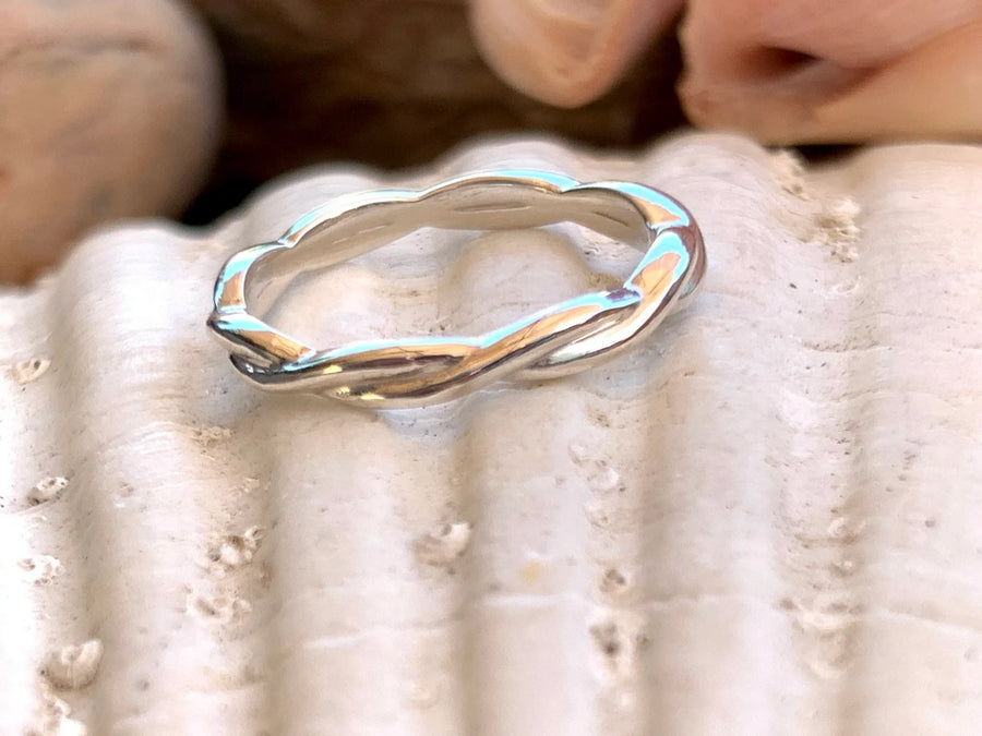 Twisted / Woven Stacking Wedding Ring