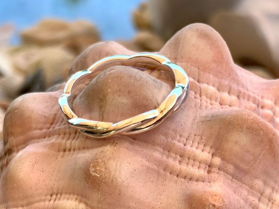 Twisted / Woven Stacking Wedding Ring